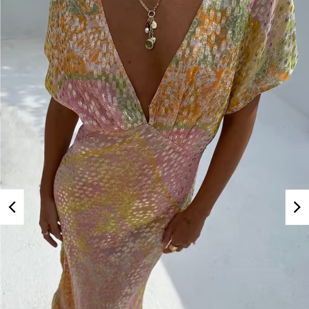 Never Fully Dressed - Pink Boho Elodie Dress - UK Size 8